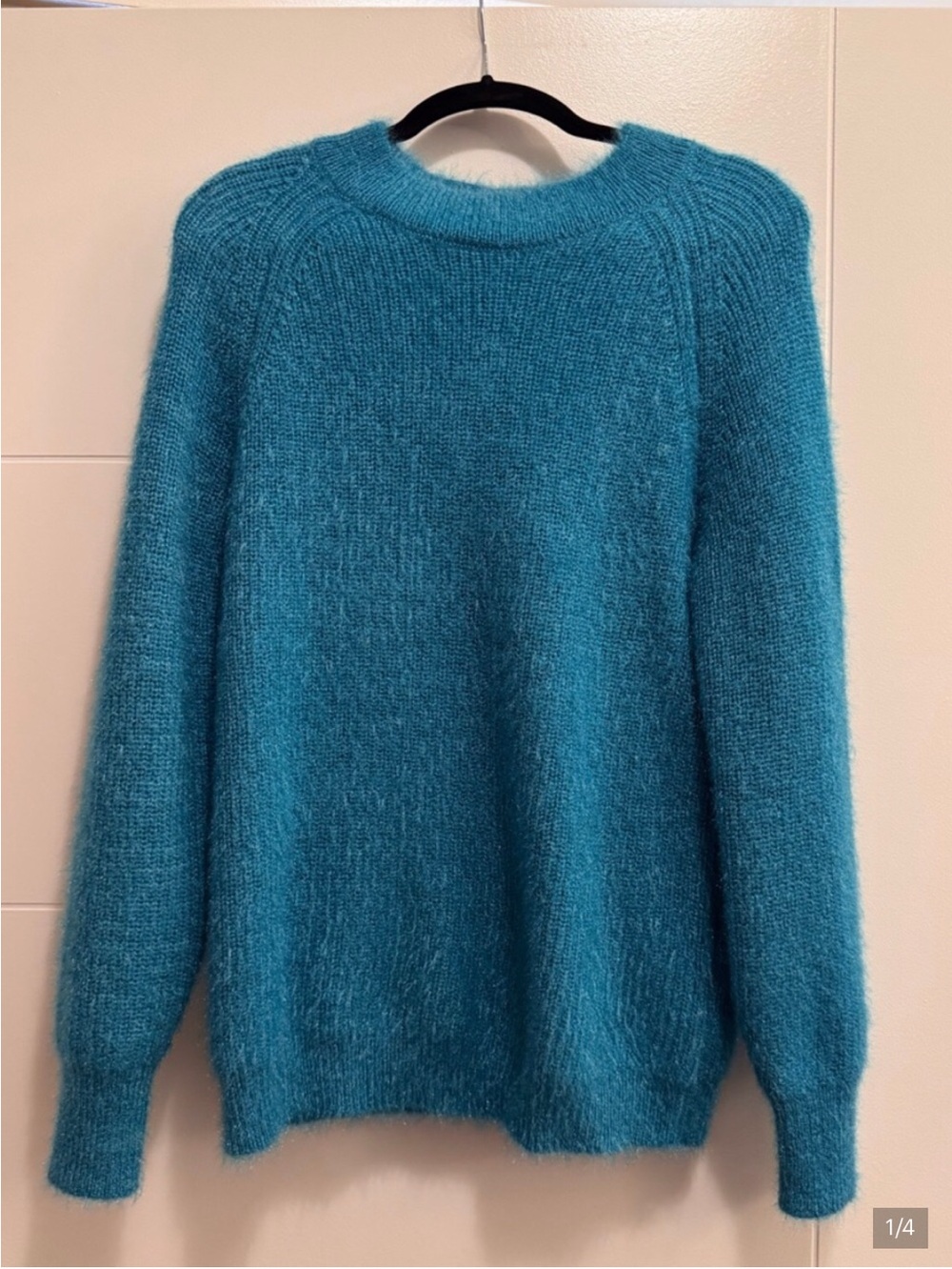 Callahan Teal Plush Crewneck Sweater